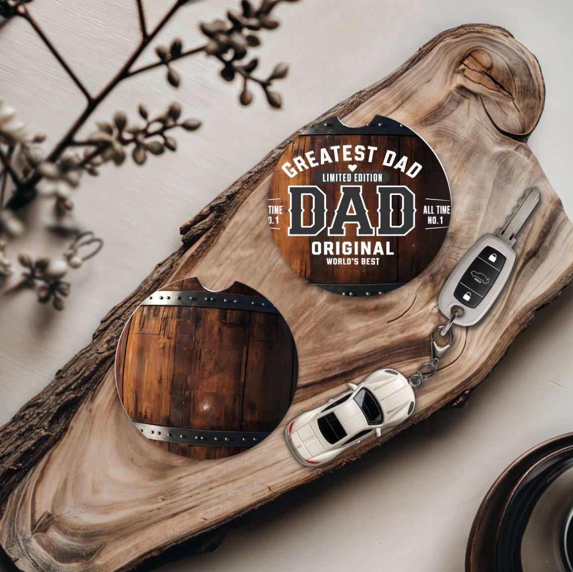 Greatest Dad  - Father's Day Car Coasters
