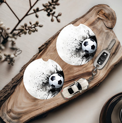 Football on White  - Father's Day Car Coasters