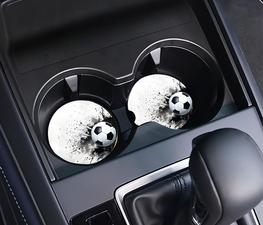 Football on White  - Father's Day Car Coasters