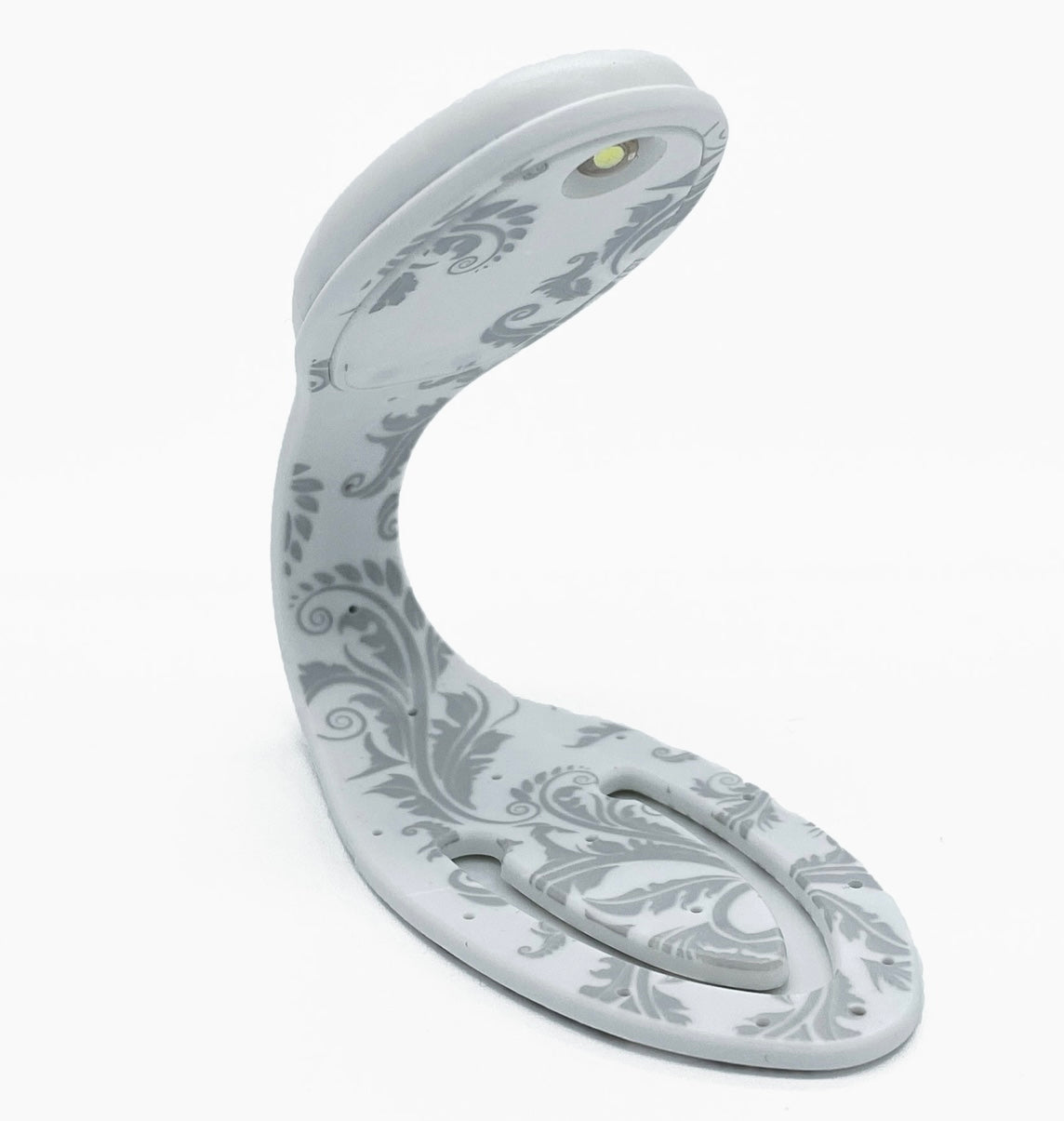 White Floral Flexilight Original Led 2 in 1 Book Light/Bookmark