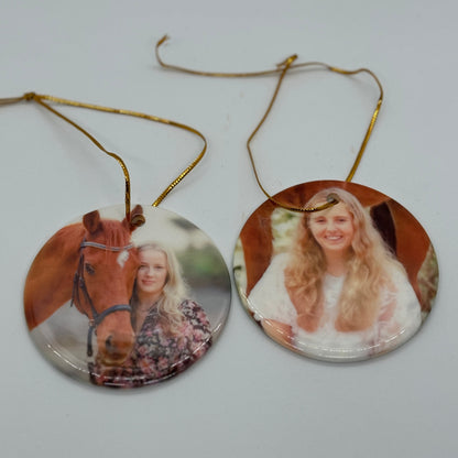 Personalised Photo Hanging Ornament