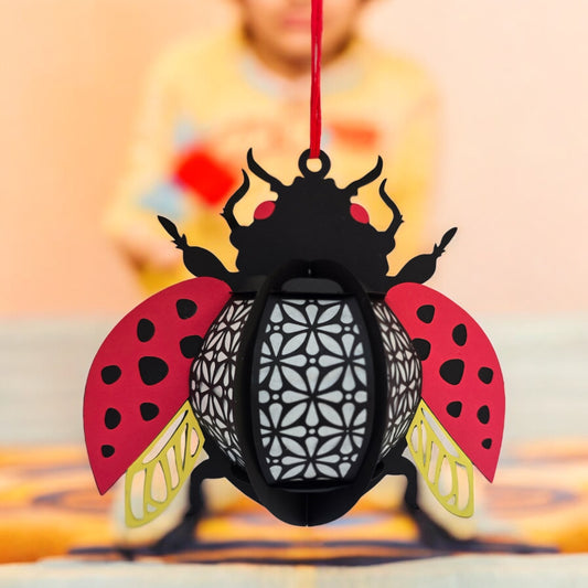Beetle, Bee and Insect 3D Shadow Box LED Light Up Lantern