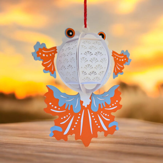 Goldfish 3D Shadow Box LED Light Up Lantern