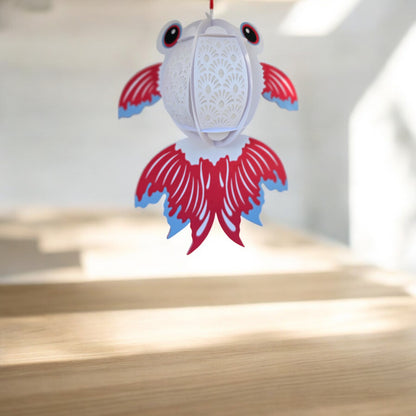 Goldfish 3D Shadow Box LED Light Up Lantern