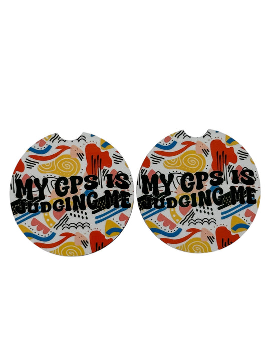 My GPS is Judging Me – Funny Car Coasters