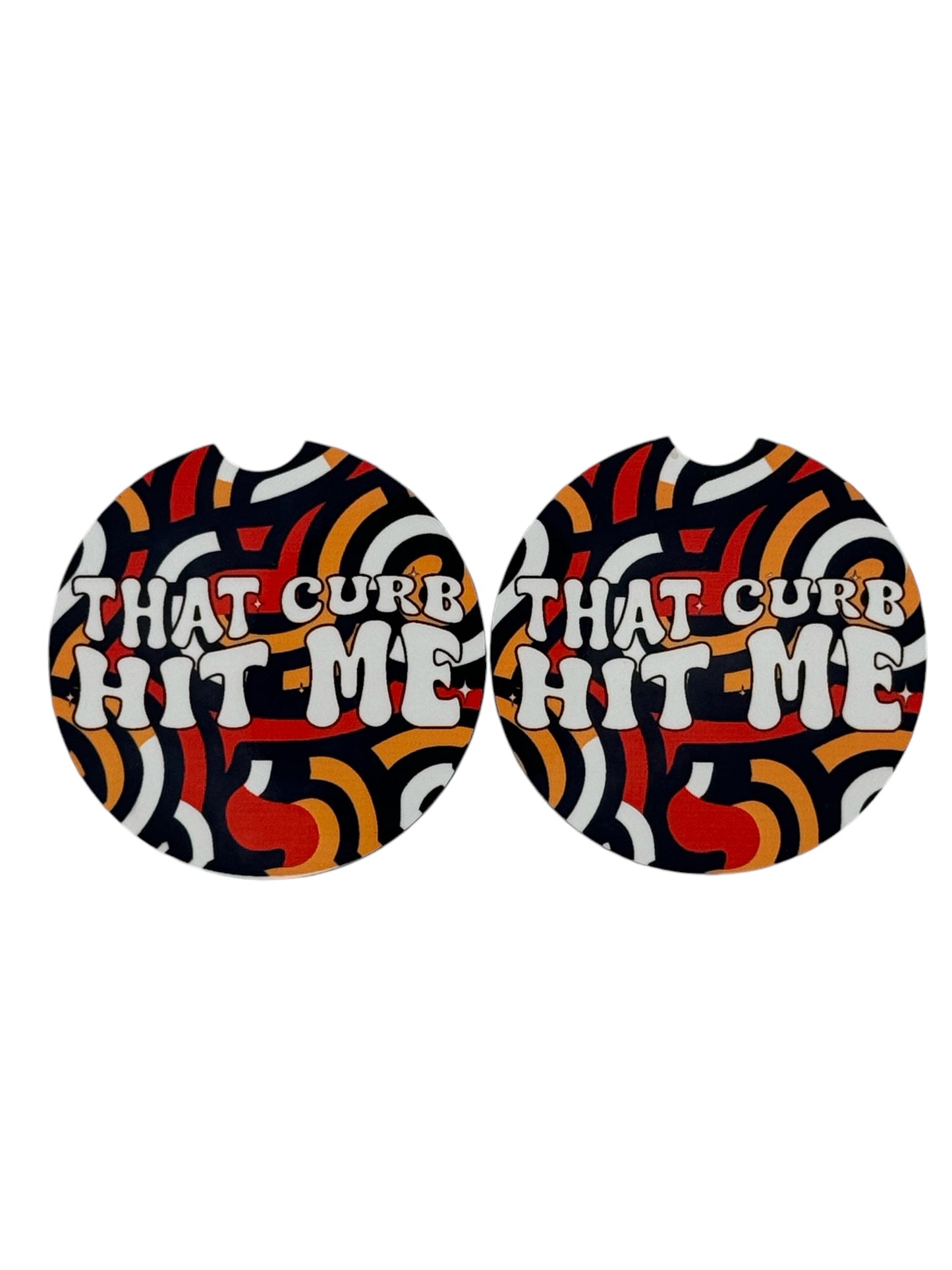 That Curb Hit Me – Funny Car Coasters