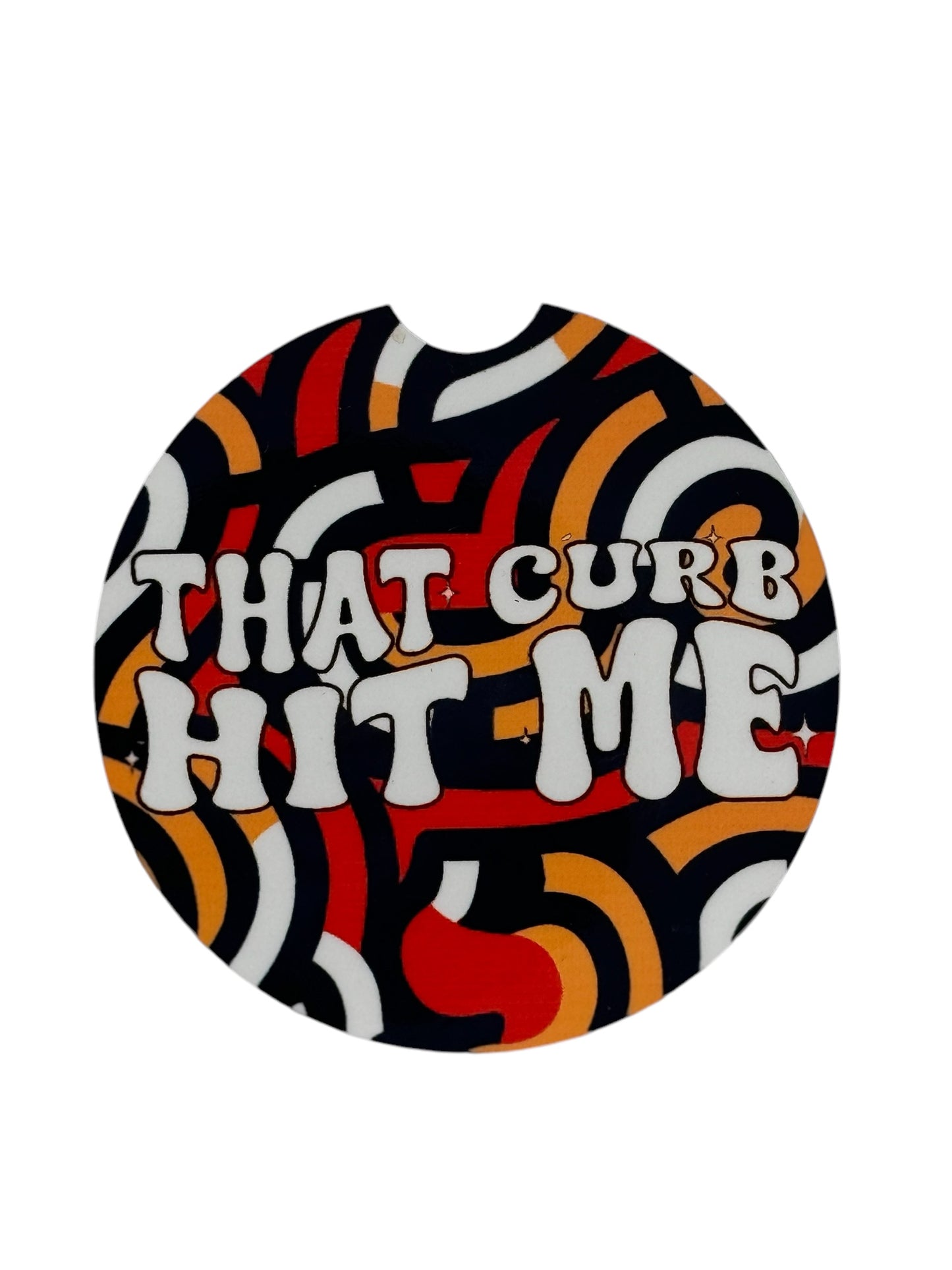 That Curb Hit Me – Funny Car Coasters