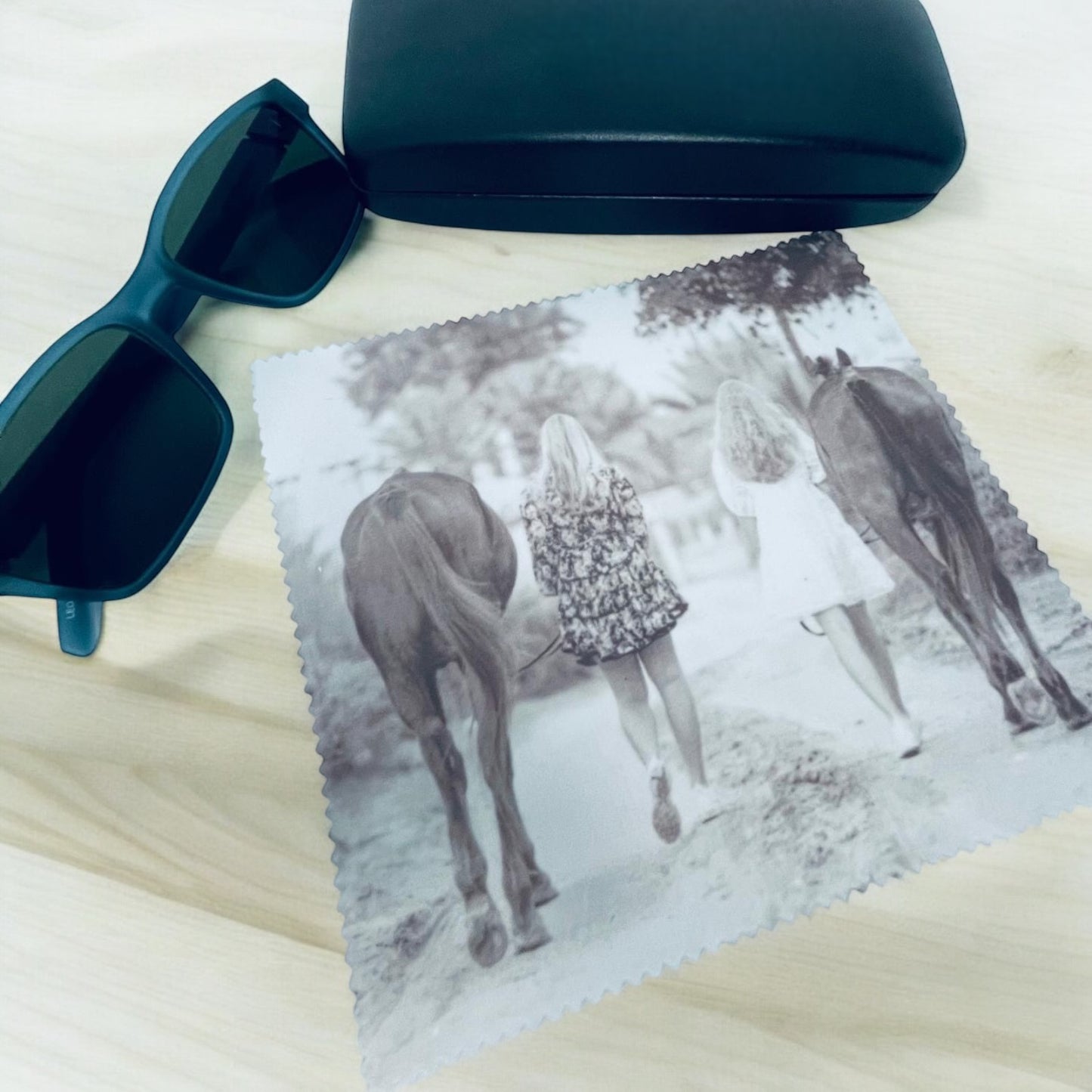 Personalised Photo Glasses and Lens Cleaning Cloth - Add Your Own Photo