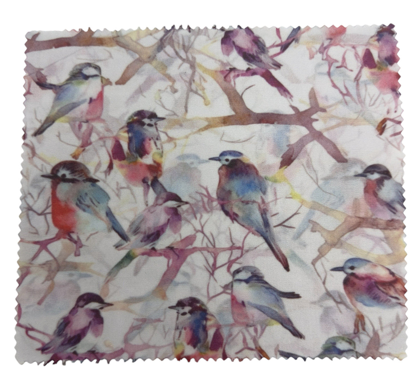 Colourful Garden Birds Glasses and Lens Cleaning Cloth