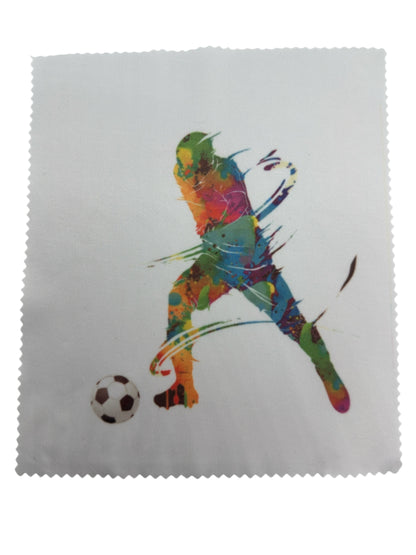 Footballer Glasses and Lens Cleaning Cloth