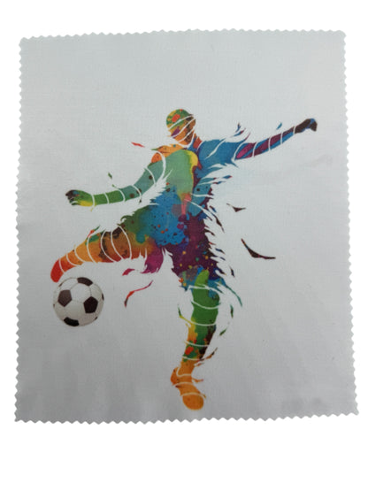 Footballer Glasses and Lens Cleaning Cloth