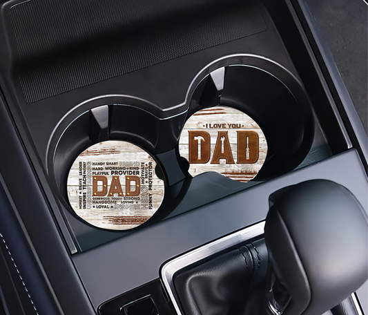 I Love You Dad & Dad Definition  - Father's Day Car Coasters