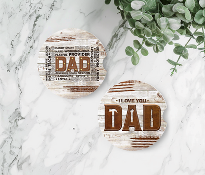 I Love You Dad & Dad Definition  - Father's Day Car Coasters